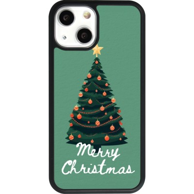 iPhone 13 mini Case Hülle - Silikon schwarz Christmas 25 Xmas Tree
