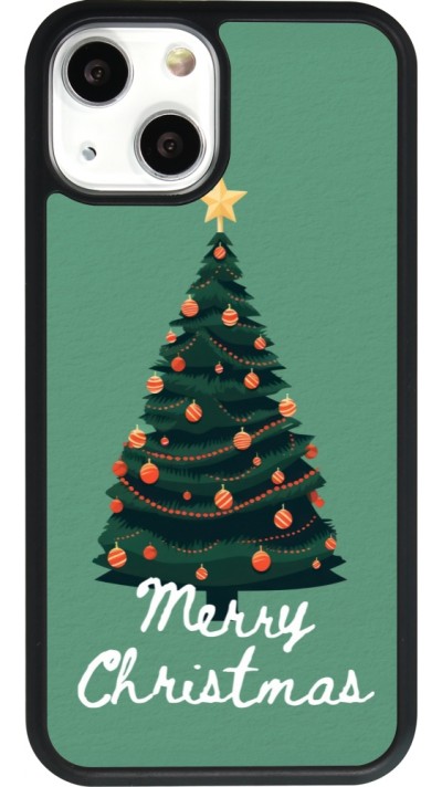 iPhone 13 mini Case Hülle - Silikon schwarz Christmas 25 Xmas Tree