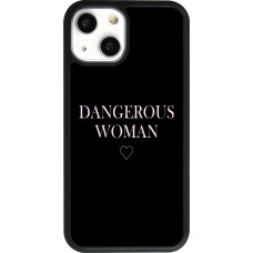 Hülle iPhone 13 mini - Silikon schwarz Dangerous woman