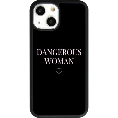 Hülle iPhone 13 mini - Silikon schwarz Dangerous woman