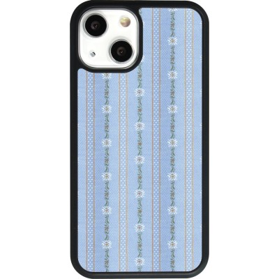 Hülle iPhone 13 mini - Silikon schwarz Edel- Weiss