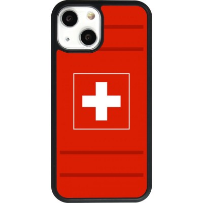 Hülle iPhone 13 mini - Silikon schwarz Euro 2020 Switzerland