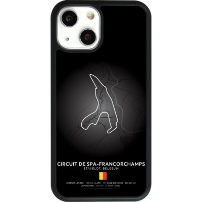 iPhone 13 mini Case Hülle - Silikon schwarz F1 Track 2025 Belgium