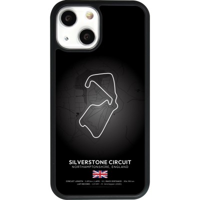 iPhone 13 mini Case Hülle - Silikon schwarz F1 Track 2025 Great Britan