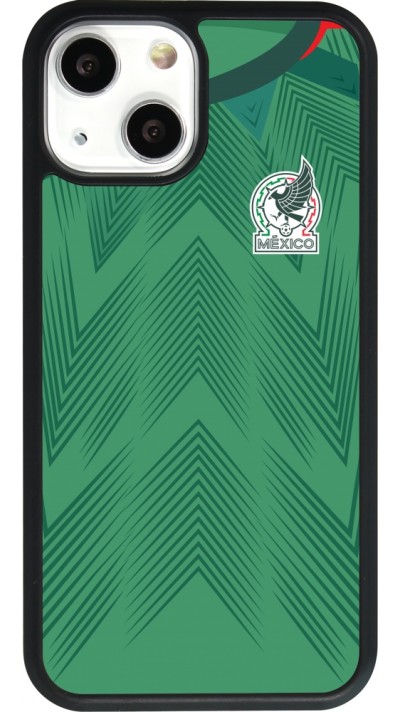 iPhone 13 mini Case Hülle - Silikon schwarz Mexiko 2022 personalisierbares Fussballtrikot