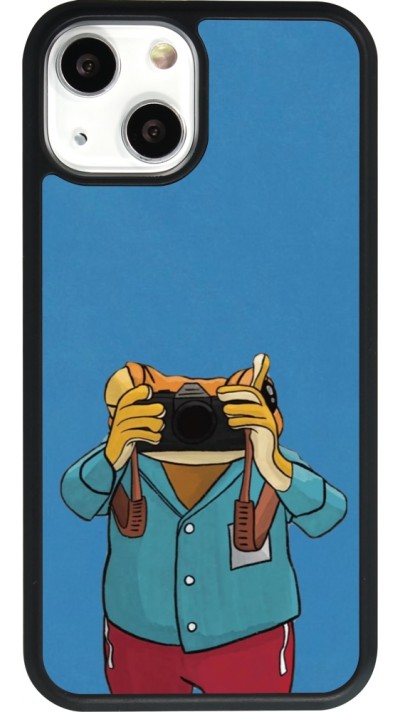 iPhone 13 mini Case Hülle - Silikon schwarz Frog with camera DTMF