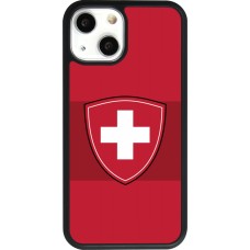 iPhone 13 mini Case Hülle - Silikon schwarz Hockey World Championship Ecusson Suisse