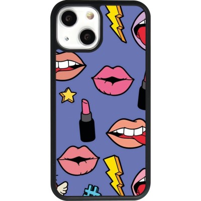 iPhone 13 mini Case Hülle - Silikon schwarz Lips and lipgloss