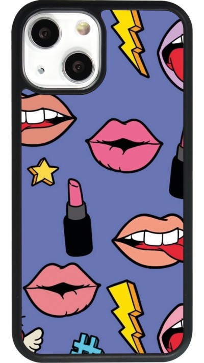 iPhone 13 mini Case Hülle - Silikon schwarz Lips and lipgloss