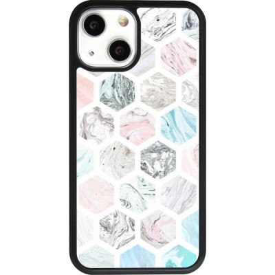 iPhone 13 mini Case Hülle - Silikon schwarz Marble Everything