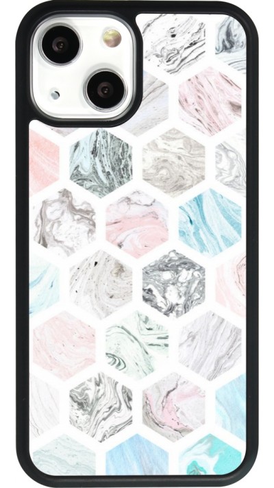 iPhone 13 mini Case Hülle - Silikon schwarz Marble Everything
