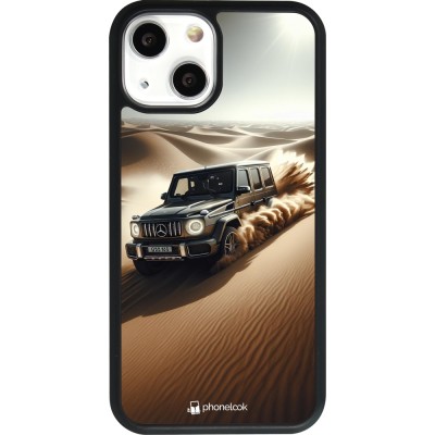 iPhone 13 mini Case Hülle - Silikon schwarz Mercedes G Drift Wueste