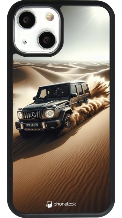 iPhone 13 mini Case Hülle - Silikon schwarz Mercedes G Drift Wueste