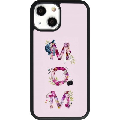 iPhone 13 mini Case Hülle - Silikon schwarz Mom 2024 girly mom