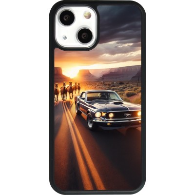 iPhone 13 mini Case Hülle - Silikon schwarz Mustang 69 Grand Canyon