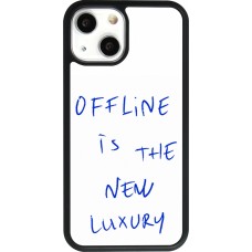 Coque iPhone 13 mini - Silicone rigide noir Offline is the new luxury
