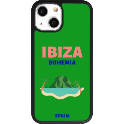 iPhone 13 mini Case Hülle - Silikon schwarz Pop Summer Destination Ibiza