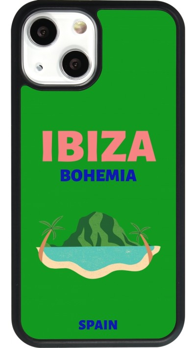 iPhone 13 mini Case Hülle - Silikon schwarz Pop Summer Destination Ibiza