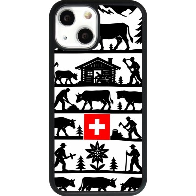 iPhone 13 mini Case Hülle - Silikon schwarz Poya Schweiz 1