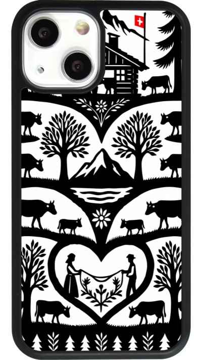 iPhone 13 mini Case Hülle - Silikon schwarz Poya Schweiz 2