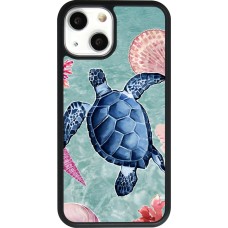 iPhone 13 mini Case Hülle - Silikon schwarz Preppy Turtle