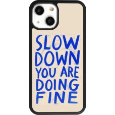 iPhone 13 mini Case Hülle - Silikon schwarz Slow down 2026