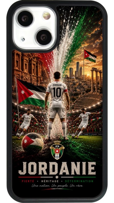 iPhone 13 mini Case Hülle - Silikon schwarz Fussball Jordanien splash 2026