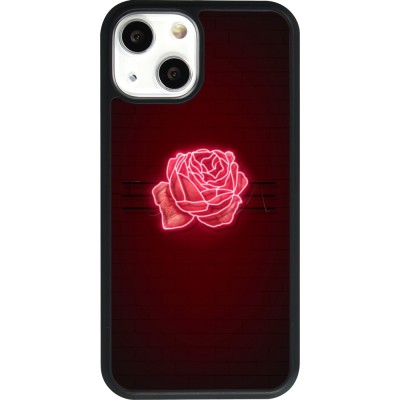 iPhone 13 mini Case Hülle - Silikon schwarz Spring 23 neon rose