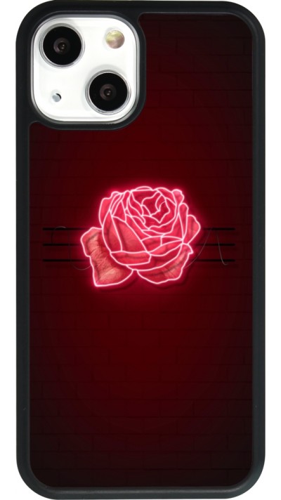 iPhone 13 mini Case Hülle - Silikon schwarz Spring 23 neon rose