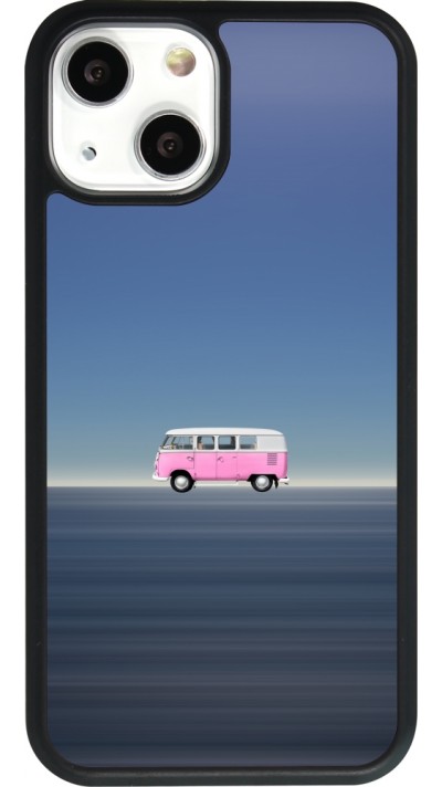 iPhone 13 mini Case Hülle - Silikon schwarz Spring 23 pink bus