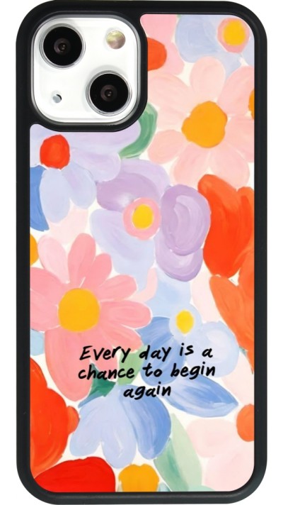 iPhone 13 mini Case Hülle - Silikon schwarz Every day is a chance Spring 2026