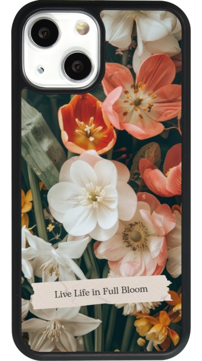 iPhone 13 mini Case Hülle - Silikon schwarz Full Bloom Spring 2026