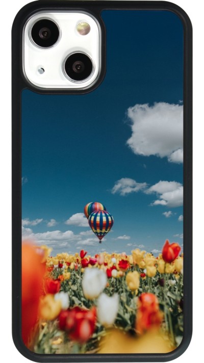 iPhone 13 mini Case Hülle - Silikon schwarz Hot air balloon Spring 2026