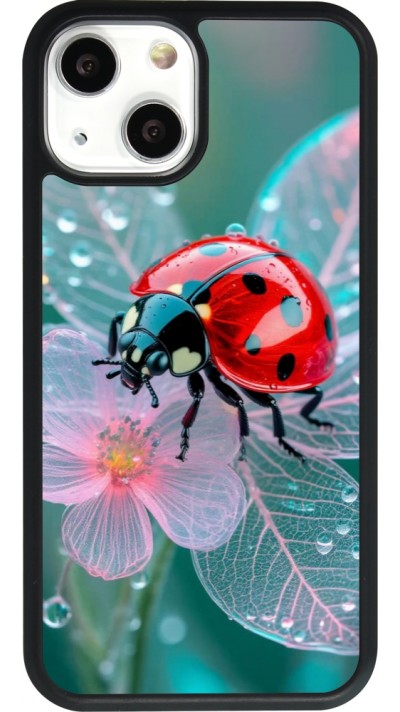 iPhone 13 mini Case Hülle - Silikon schwarz Ladybird in bloom Spring 2026