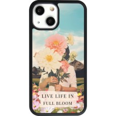 iPhone 13 mini Case Hülle - Silikon schwarz Live life in full moon Spring 2026