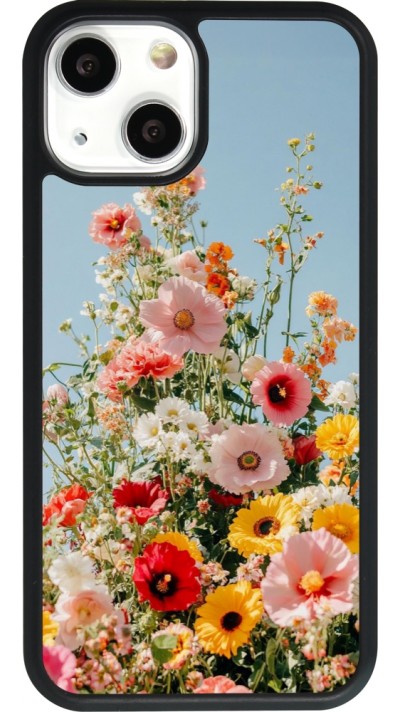 iPhone 13 mini Case Hülle - Silikon schwarz Spring flowers Spring 2026