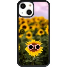 iPhone 13 mini Case Hülle - Silikon schwarz Sunflower with glasses Spring 2026