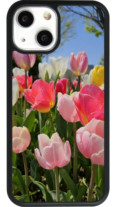 iPhone 13 mini Case Hülle - Silikon schwarz Tulips Spring 2026
