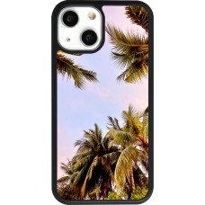 iPhone 13 mini Case Hülle - Silikon schwarz Summer 2023 palm tree vibe