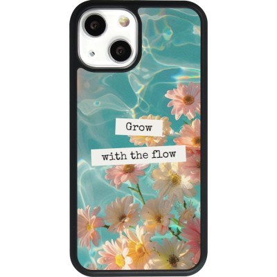 iPhone 13 mini Case Hülle - Silikon schwarz Summer 2025 Grow with the flow