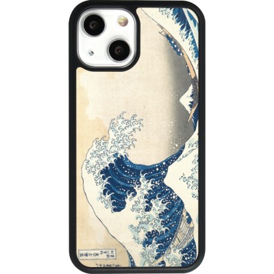 iPhone 13 mini Case Hülle - Silikon schwarz Kunstbild - Die große Welle vor Kanagawa - Hokusai