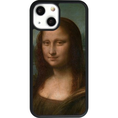 iPhone 13 mini Case Hülle - Silikon schwarz Kunstbild - Mona Lisa - Leonardo de Vinci