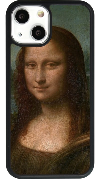 iPhone 13 mini Case Hülle - Silikon schwarz Kunstbild - Mona Lisa - Leonardo de Vinci