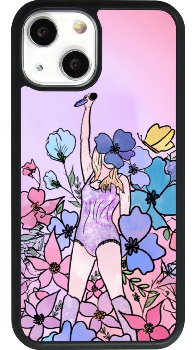iPhone 13 mini Case Hülle - Silikon schwarz Taylor Swift Sketch - Pink