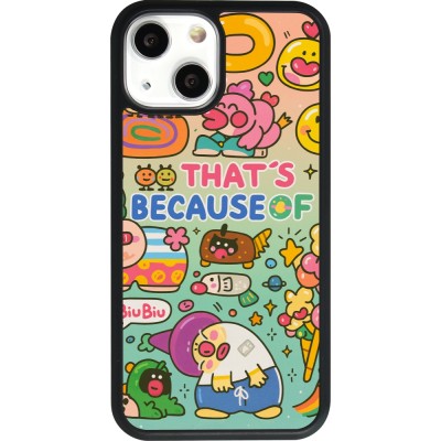 iPhone 13 mini Case Hülle - Silikon schwarz Thats beacause of