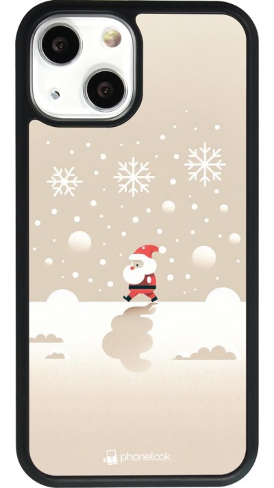 iPhone 13 mini Case Hülle - Silikon schwarz Weihnachten 2023 Minimalistischer Weihnachtsmann