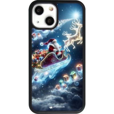 iPhone 13 mini Case Hülle - Silikon schwarz Weihnachten 2023 Verzauberter Weihnachtsmann