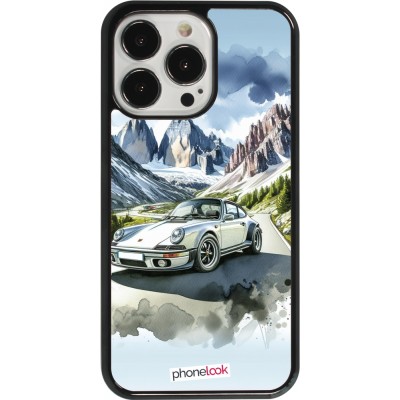 iPhone 13 Pro Case Hülle - Porsche 911 Berg Aquarell