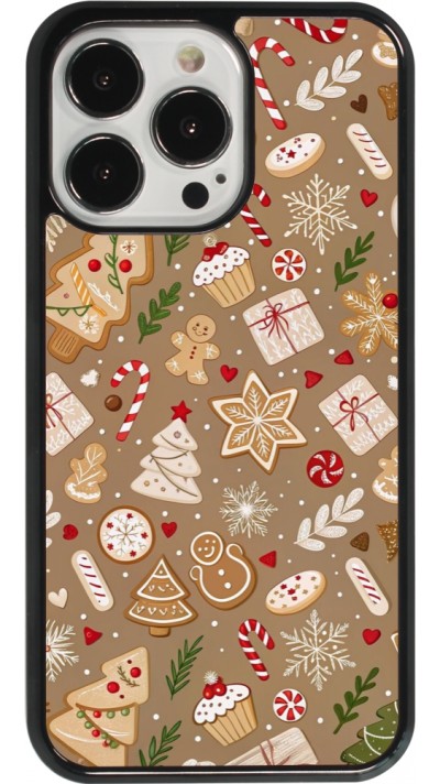 iPhone 13 Pro Case Hülle - Christmas 25 Pattern Ginger Cookie
