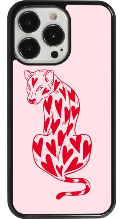 iPhone 13 Pro Case Hülle - Leopard with hearts 2026